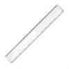 30cm Promotional Plastic Ruler - White