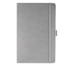 A5 Albany Promotional Notebook - silver