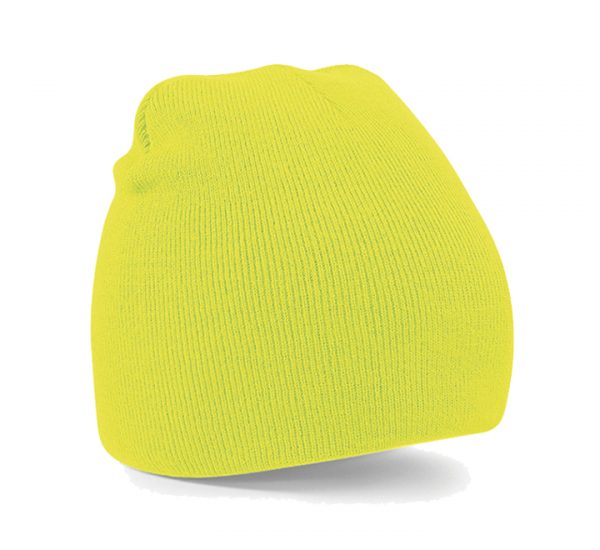 Beechfield Beanie Hat-fluorescent yellow