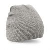 Beechfield Beanie Hat-heather grey