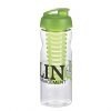 Promotional H20 Sports Bottle-black-clear-green