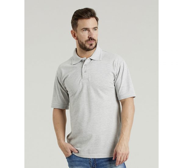 Ultimate Pique Polo-heather grey