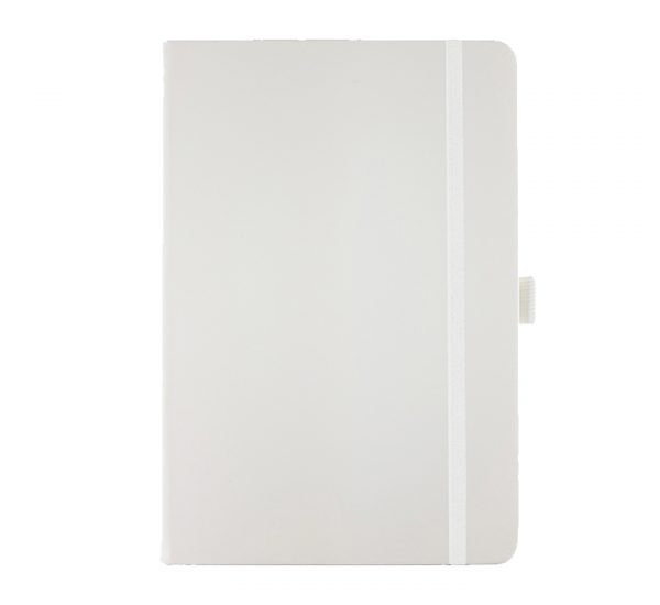 A5 branded notebook -white