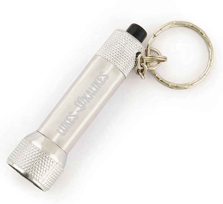 5 LED Metal Keyring Torch Promotional Keyring Torches JSM