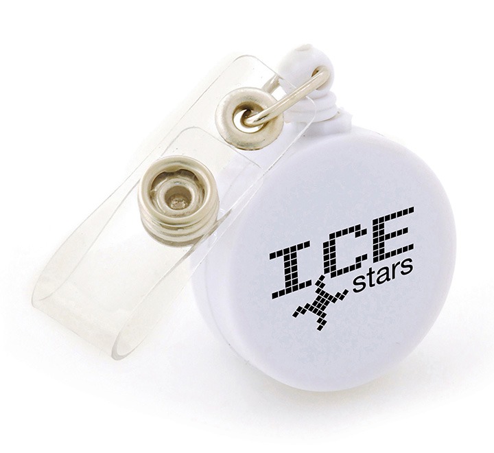 Flat Ski Pass holder Custom Retractable Ski Reels JSM