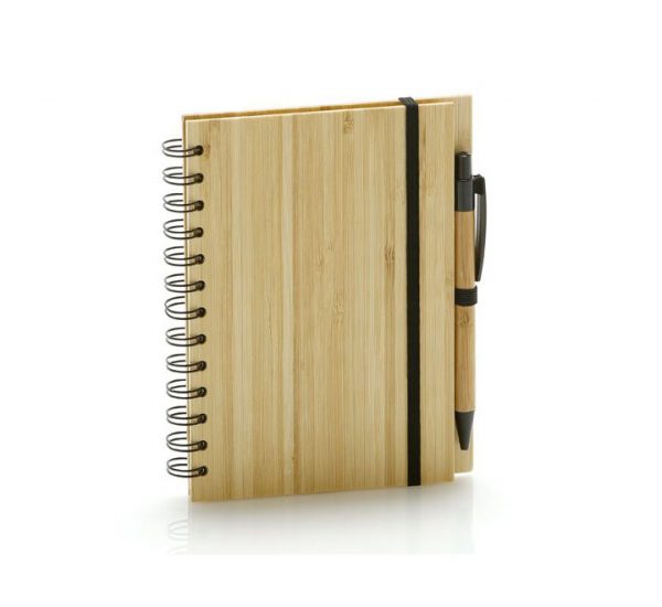 Bamboo Notebook & Pen Set-front