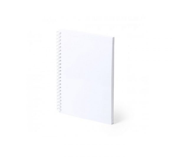 A5 Antibacterial Wiro bound Notebook - plain
