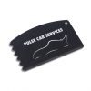 Antimicrobial Cerdit Card Ice Scraper - Black