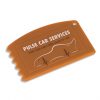 Antimicrobial Credit Card Ice Scraper - Orange