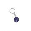 Antimicrobial Trolley Coin Keyring - Purple