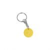 Antimicrobial Trolley Coin Keyring - Yellow