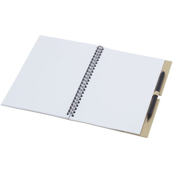 Luciano Eco wire notebook with pencil - medium - Image 5
