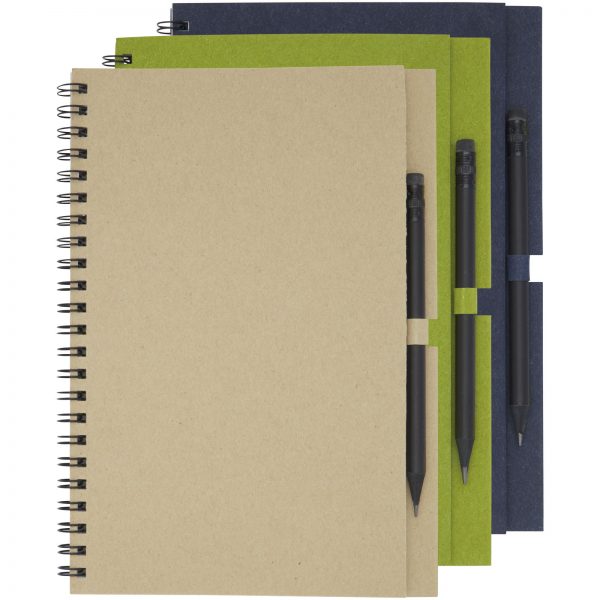 Luciano Eco wire notebook with pencil - medium - Image 7