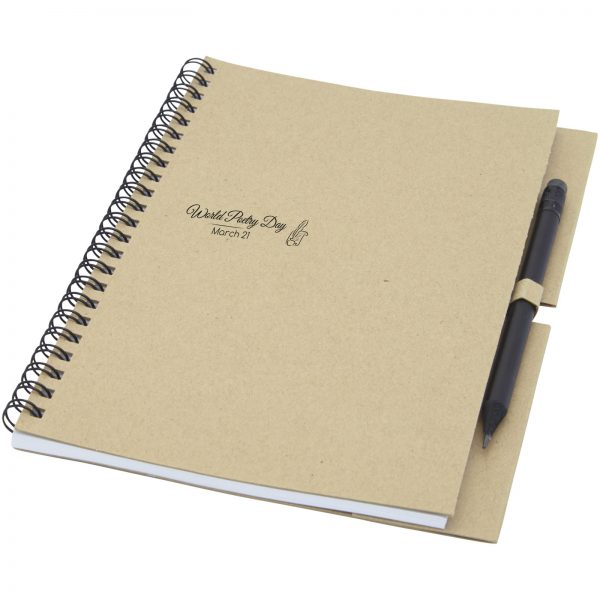 Luciano Eco wire notebook with pencil - medium - Image 2
